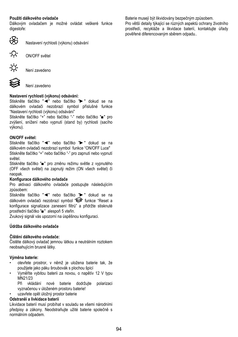 ELICA ALTAIR User Manual | Page 94 / 168