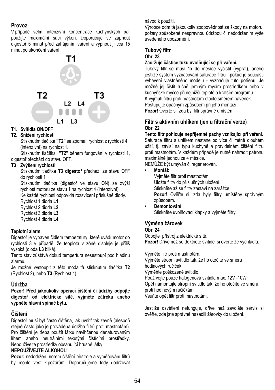 ELICA BUBBLE User Manual | Page 54 / 100