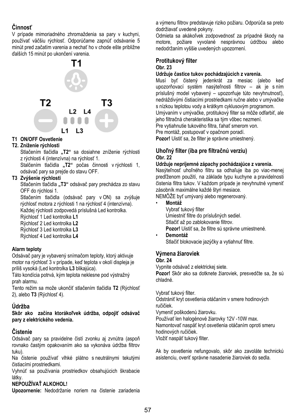 ELICA BUBBLE User Manual | Page 57 / 100