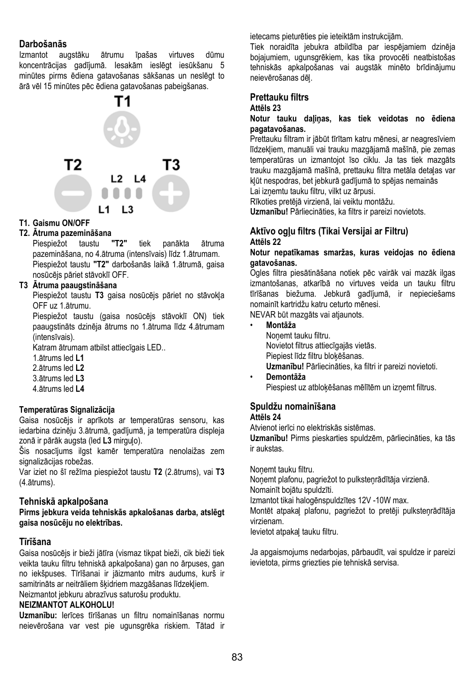 ELICA BUBBLE User Manual | Page 83 / 100