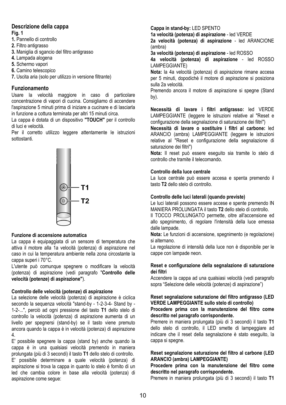 ELICA CHROME User Manual | Page 10 / 148