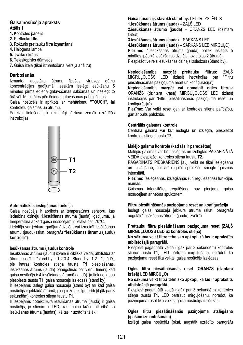 ELICA CHROME User Manual | Page 121 / 148