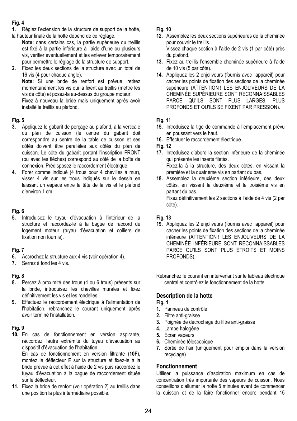 ELICA CHROME User Manual | Page 24 / 148