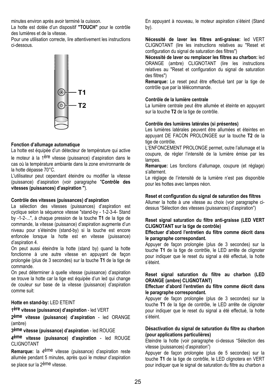 ELICA CHROME User Manual | Page 25 / 148