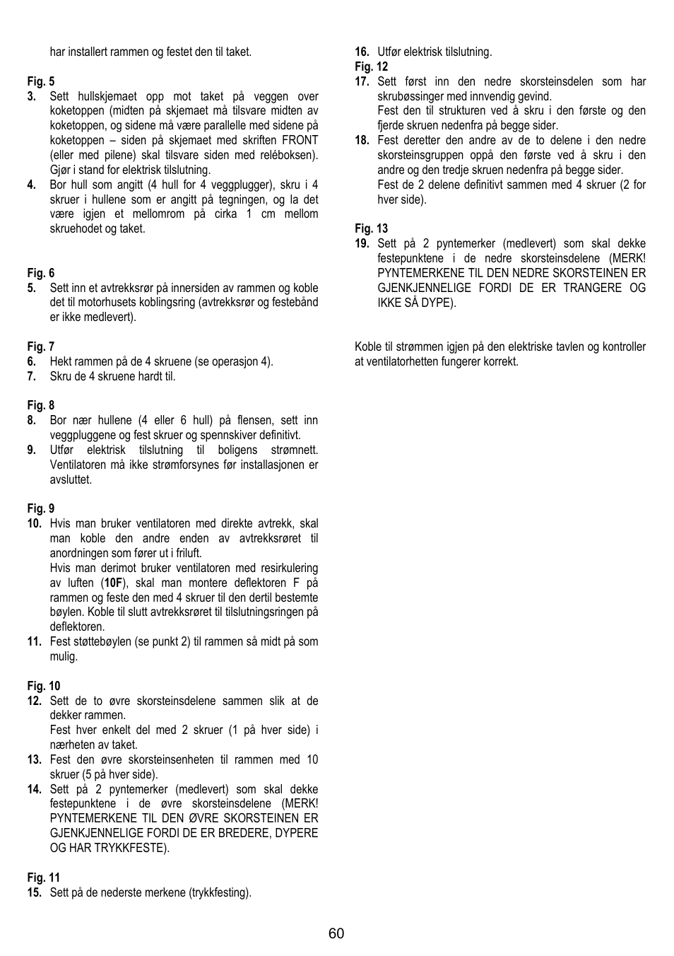 ELICA CHROME User Manual | Page 60 / 148