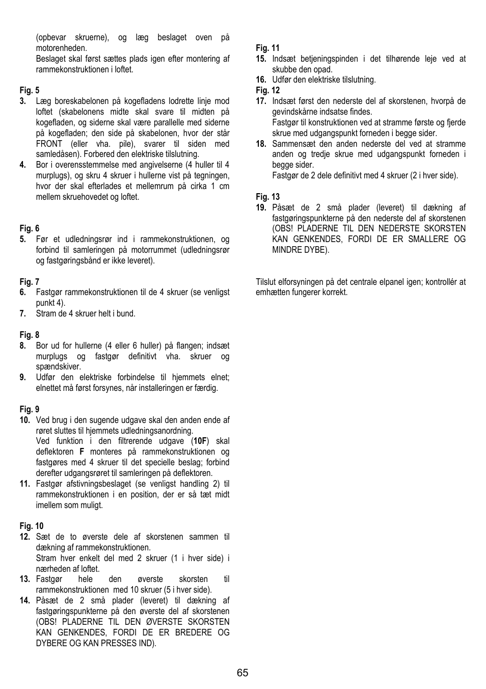 ELICA CHROME User Manual | Page 65 / 148