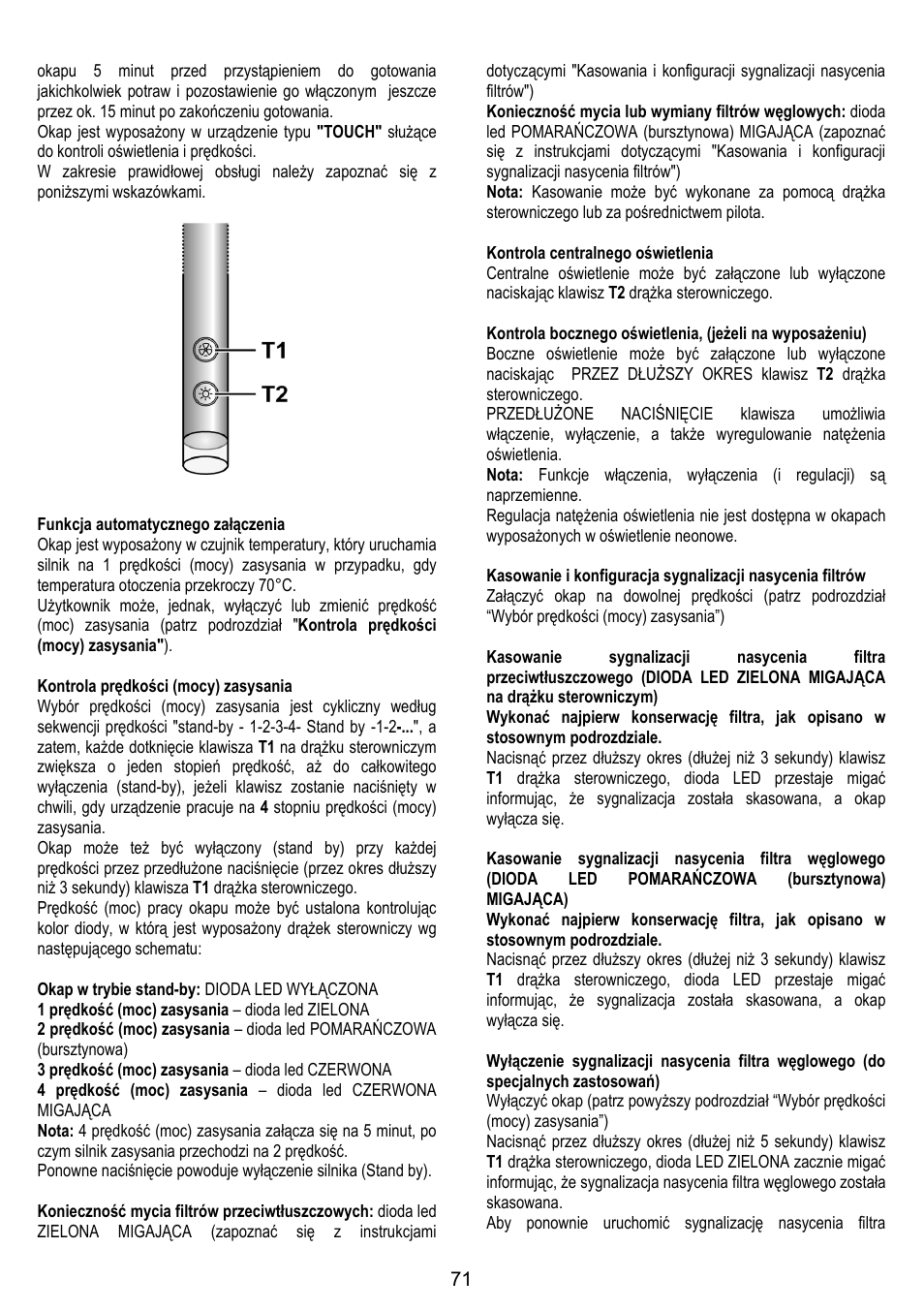 ELICA CHROME User Manual | Page 71 / 148