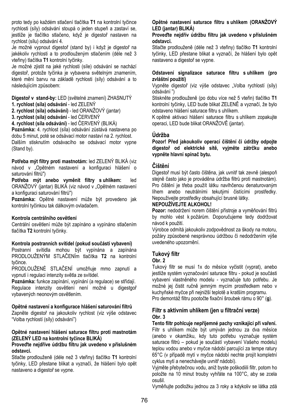 ELICA CHROME User Manual | Page 76 / 148