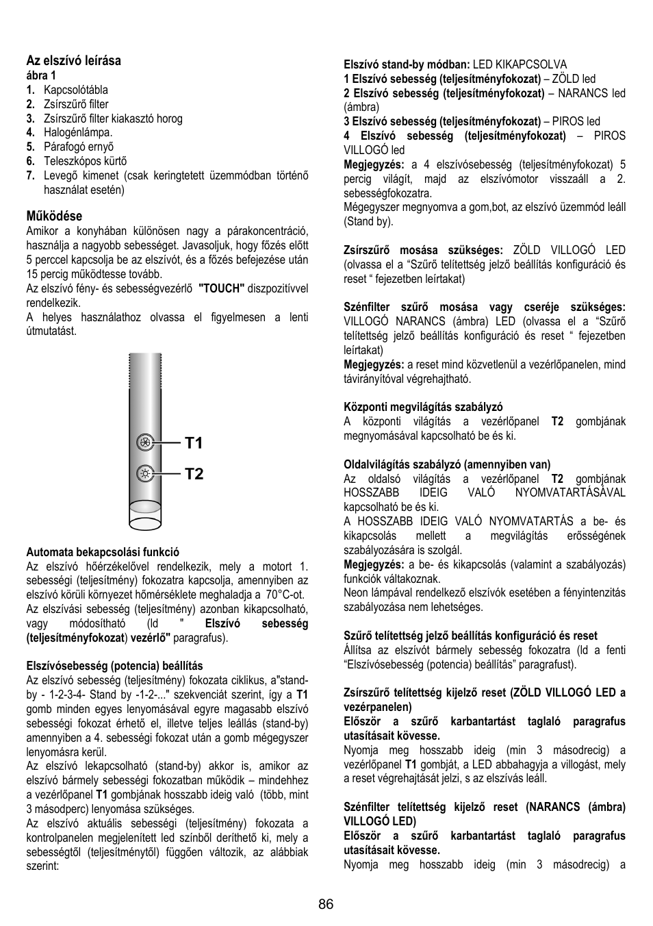 ELICA CHROME User Manual | Page 86 / 148