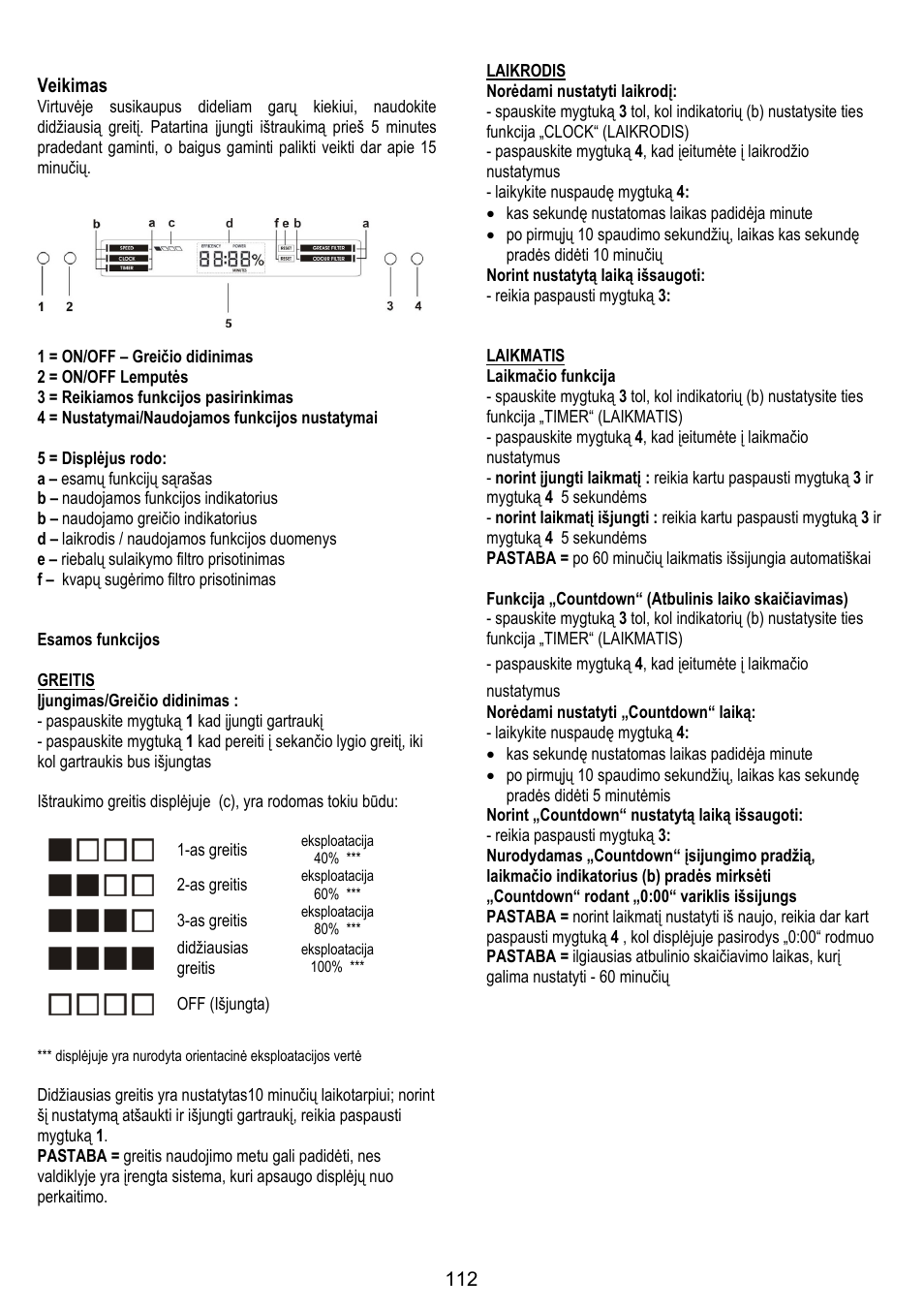 ELICA CIRCUS PLUS User Manual | Page 112 / 144