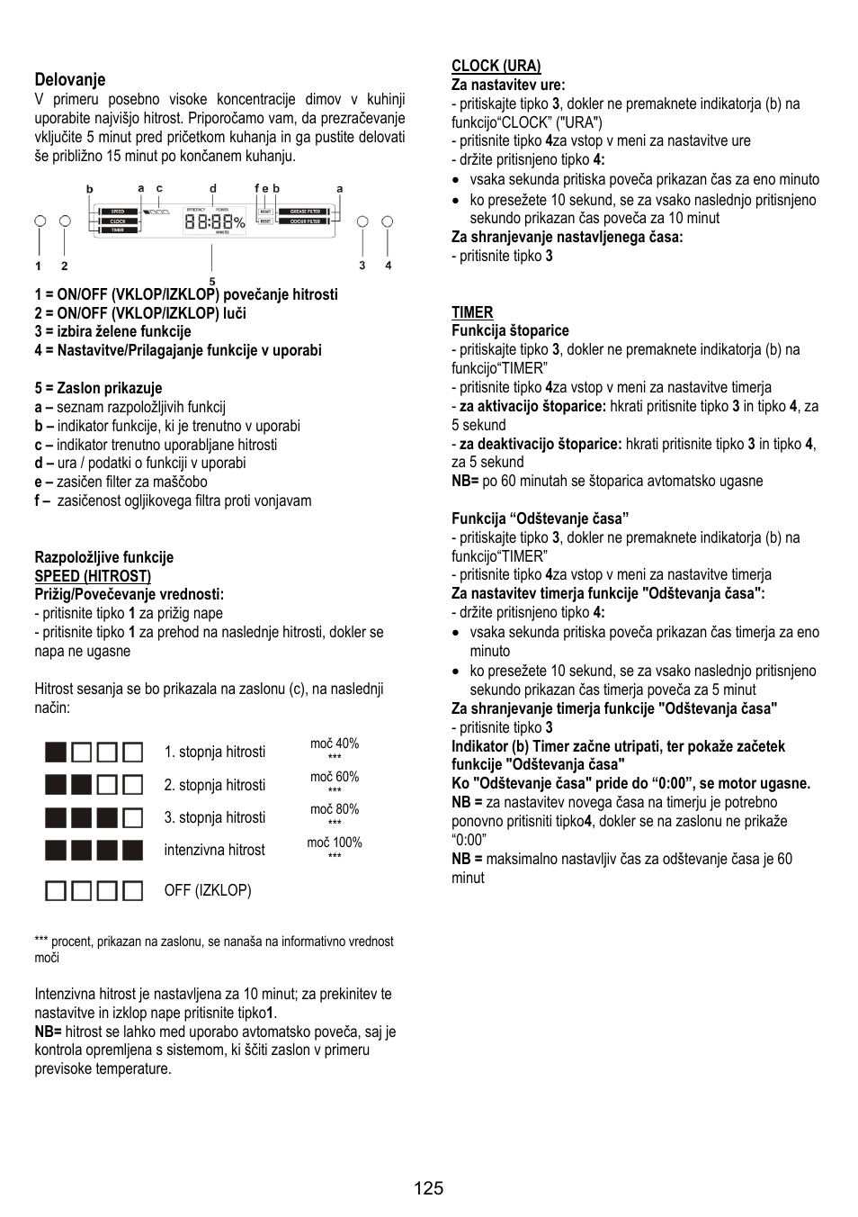 ELICA CIRCUS PLUS User Manual | Page 125 / 144