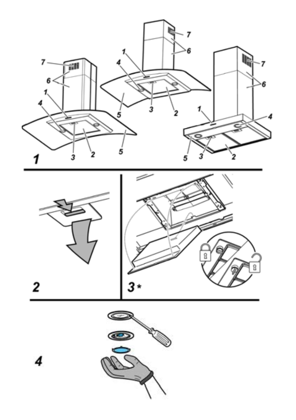 ELICA FLAT GLASS User Manual | Page 2 / 64