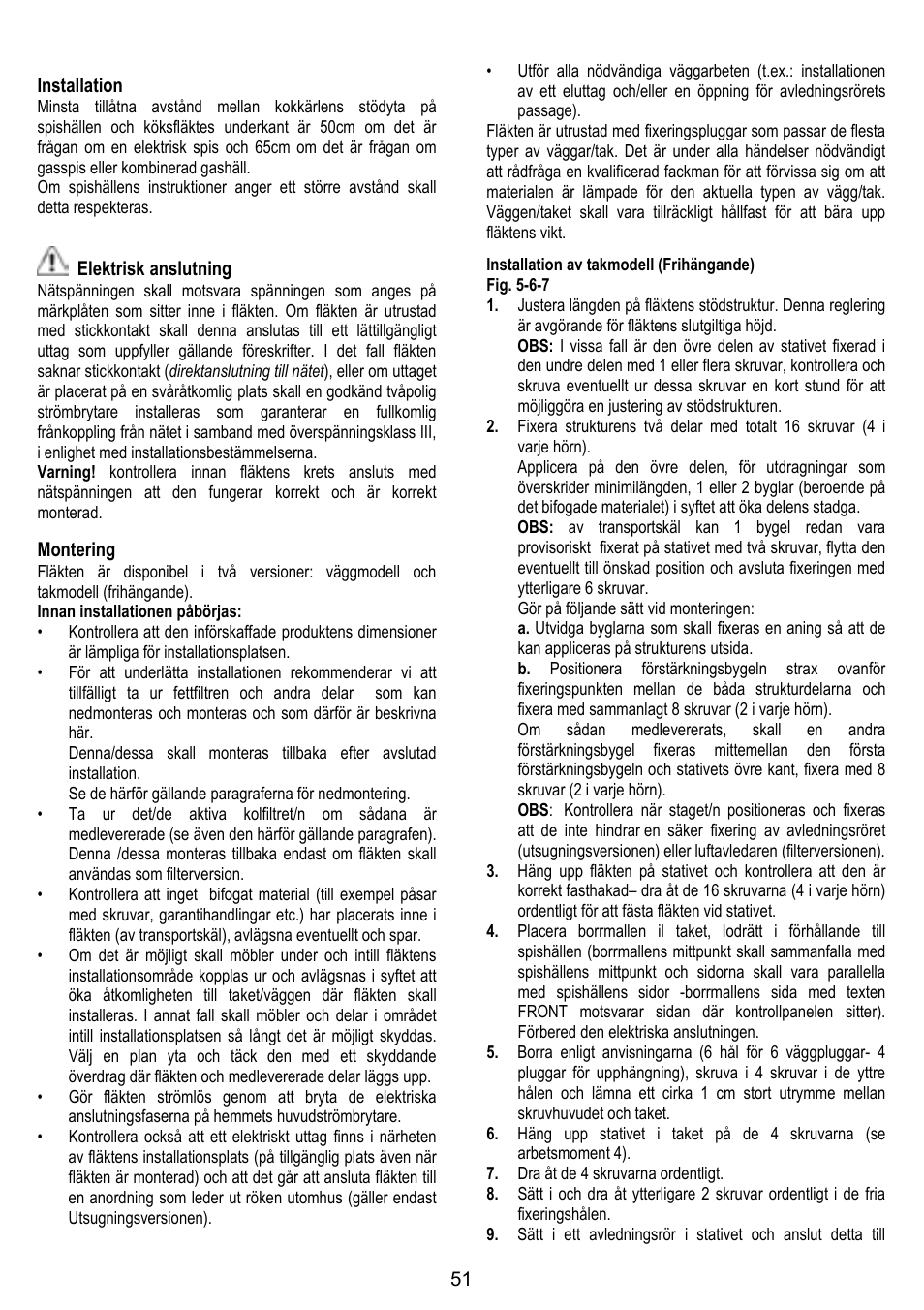 ELICA FLAT GLASS User Manual | Page 51 / 64