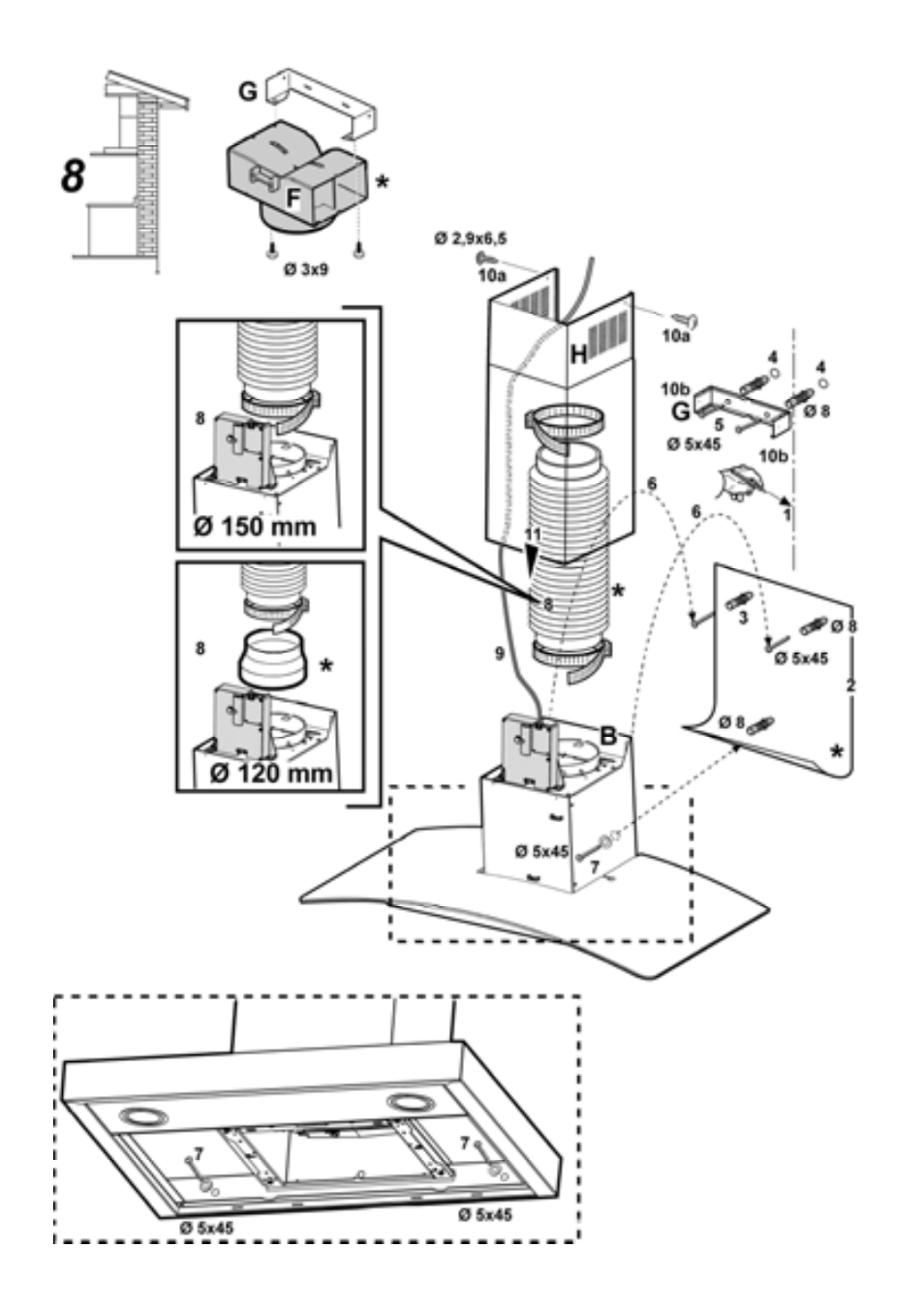 ELICA FLAT GLASS User Manual | Page 8 / 64