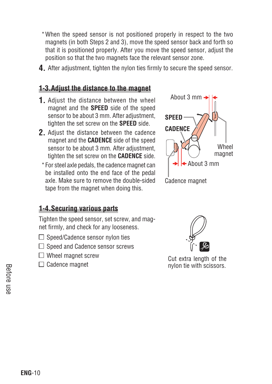 CatEye Q3 User Manual | Page 11 / 79