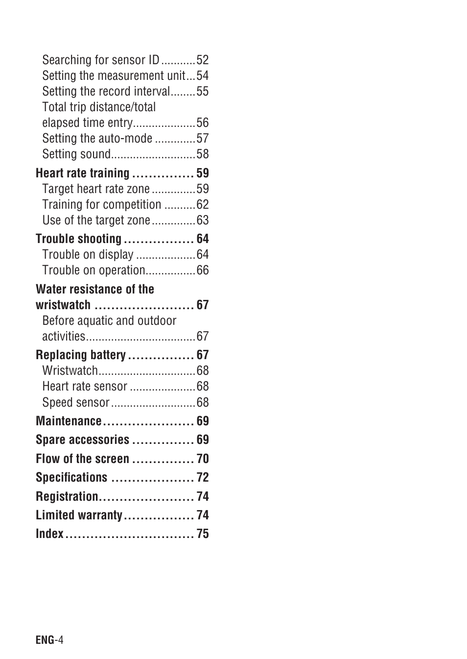 CatEye Q3 User Manual | Page 5 / 79