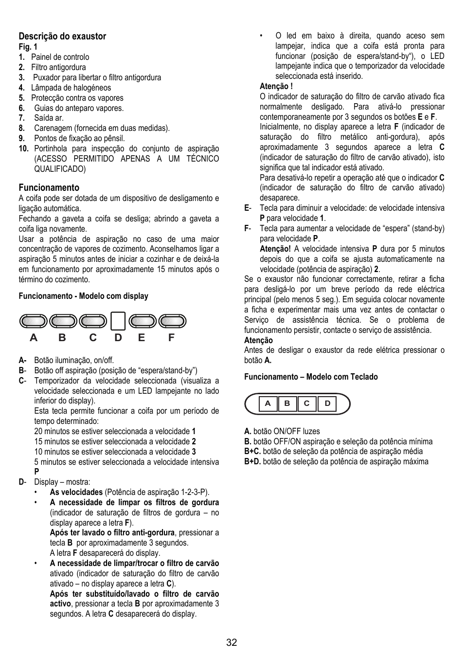 ELICA GLIDE User Manual | Page 32 / 96