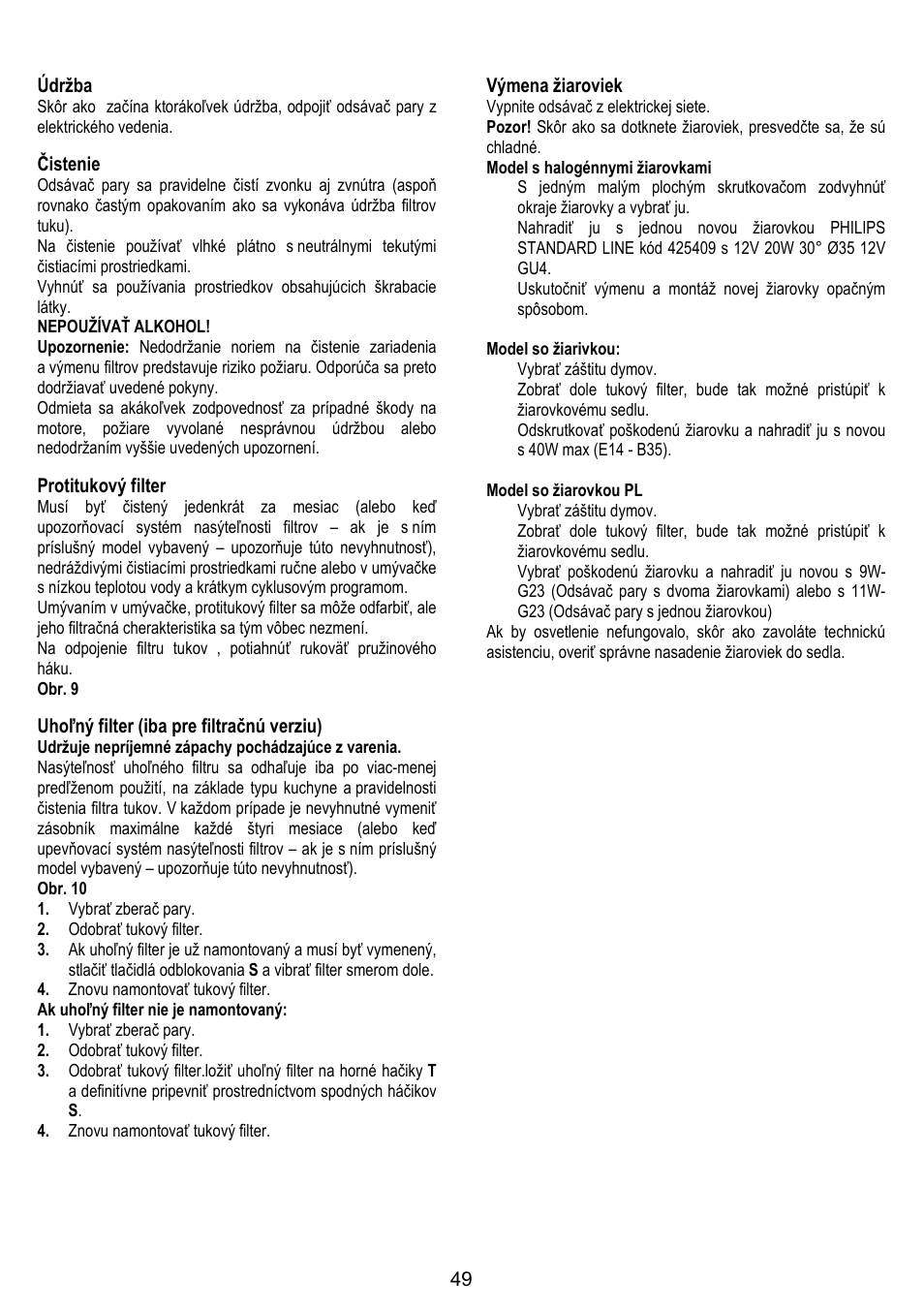 ELICA GLIDE User Manual | Page 49 / 96