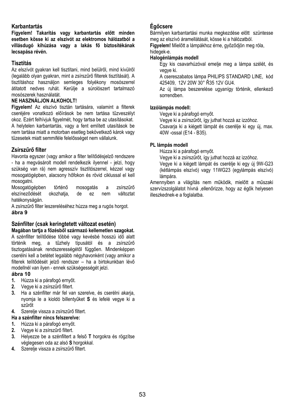 ELICA GLIDE User Manual | Page 53 / 96