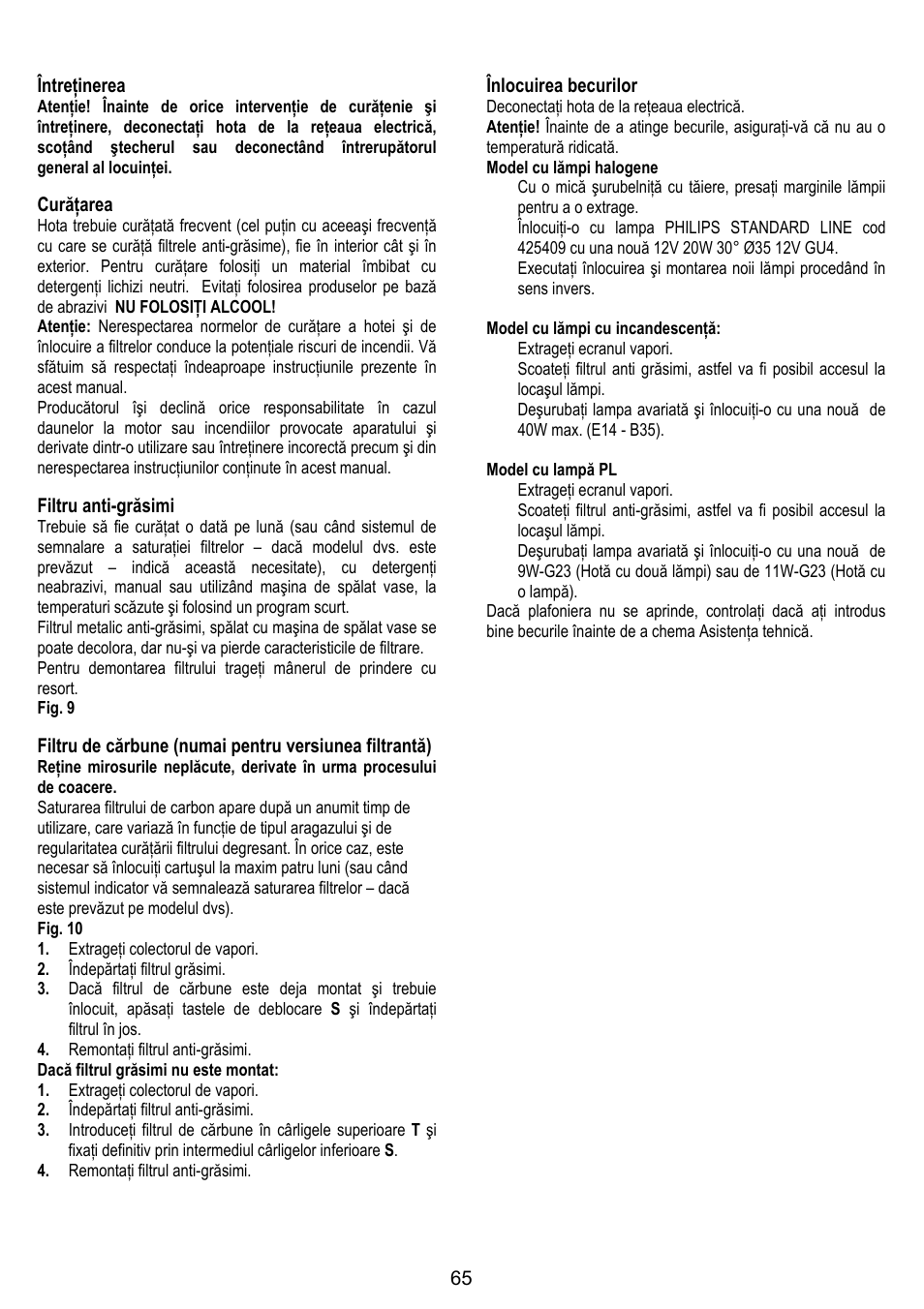 ELICA GLIDE User Manual | Page 65 / 96