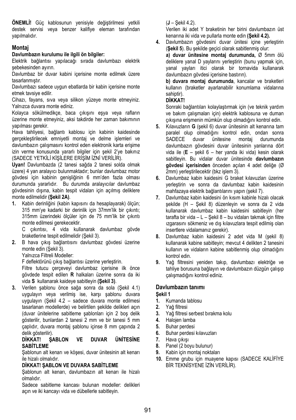 ELICA GLIDE User Manual | Page 91 / 96