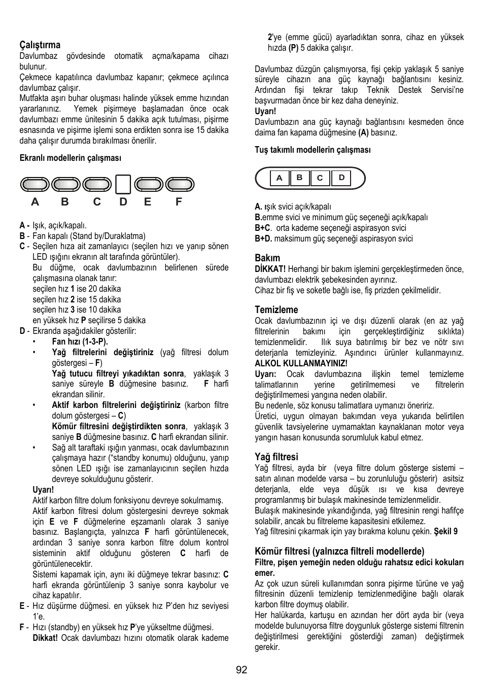 ELICA GLIDE User Manual | Page 92 / 96