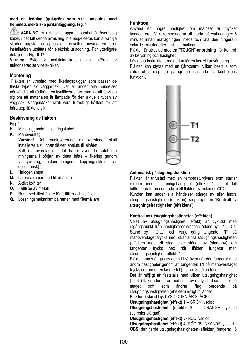 ELICA GRACE User Manual | Page 100 / 116