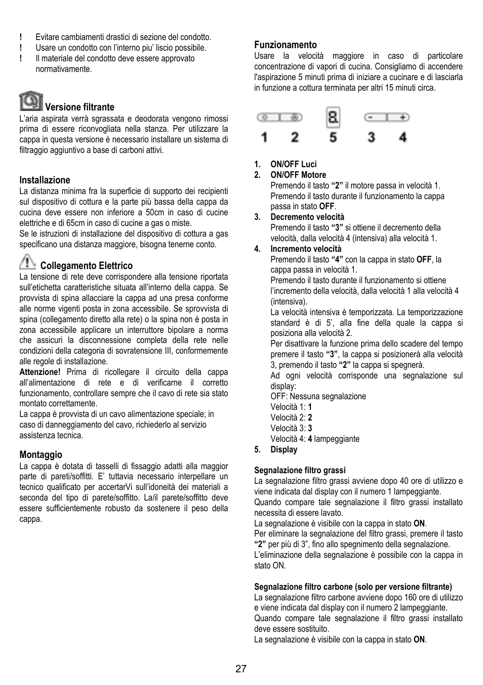 ELICA KUADRA User Manual | Page 27 / 96