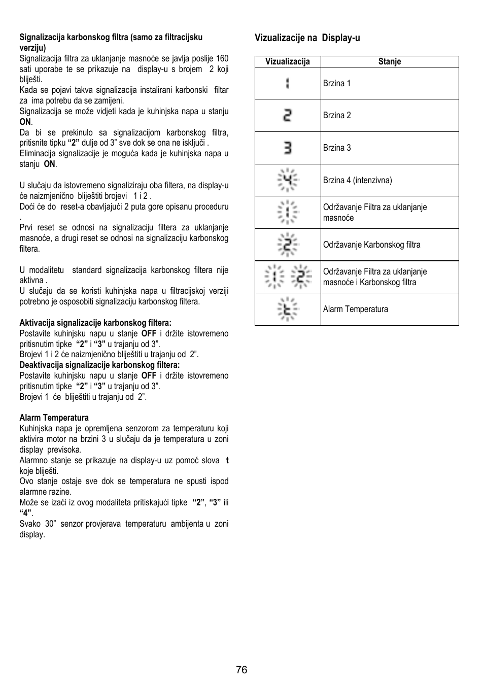 ELICA KUADRA User Manual | Page 76 / 96