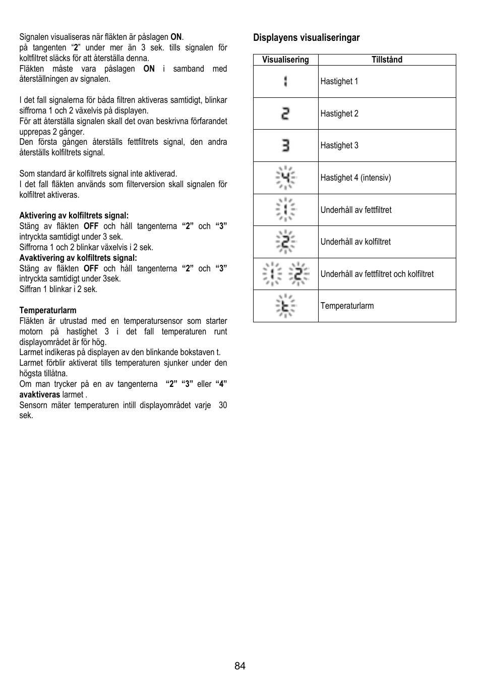 ELICA KUADRA User Manual | Page 84 / 96