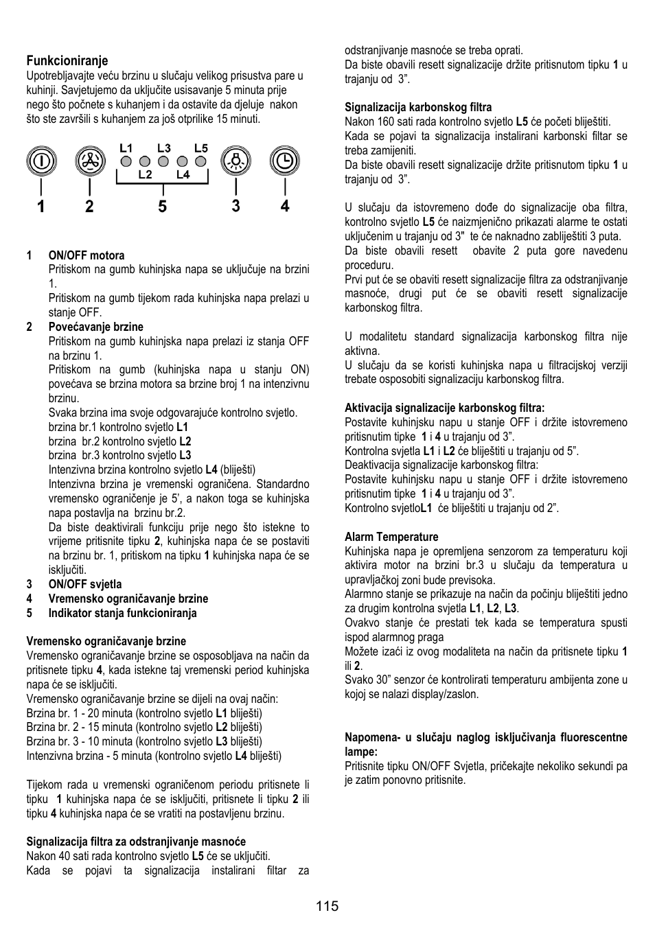 ELICA MOON User Manual | Page 115 / 128