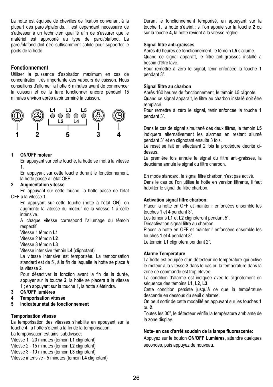 ELICA MOON User Manual | Page 26 / 128