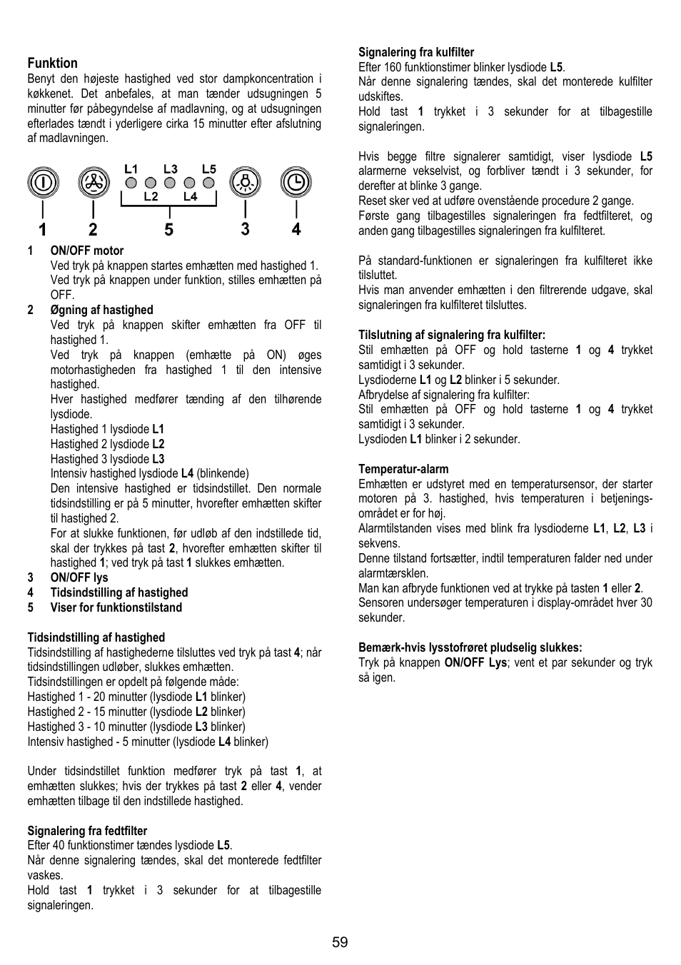 ELICA MOON User Manual | Page 59 / 128