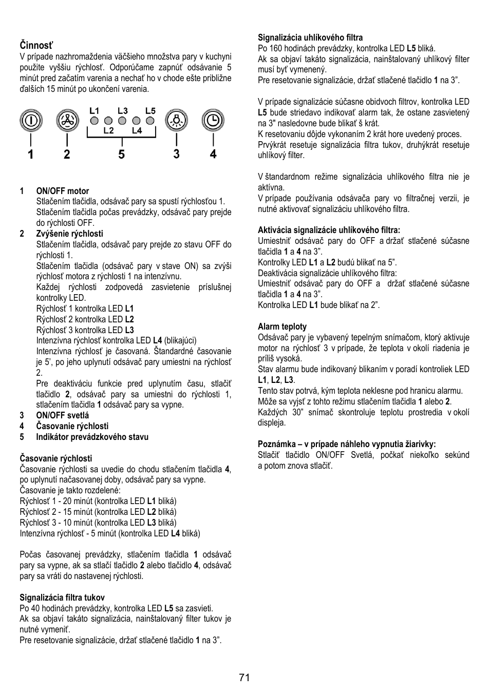 ELICA MOON User Manual | Page 71 / 128