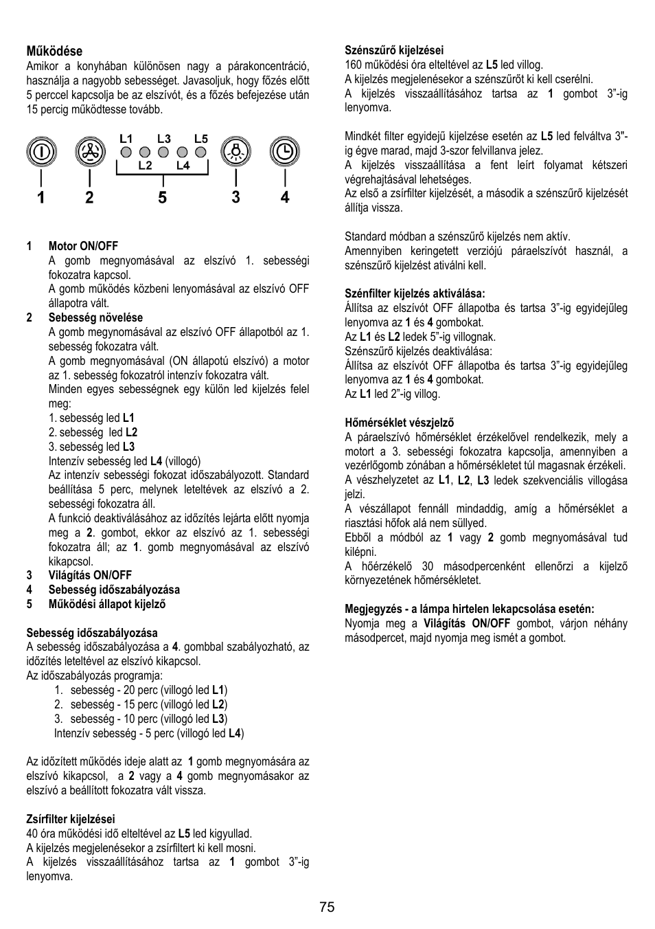 ELICA MOON User Manual | Page 75 / 128