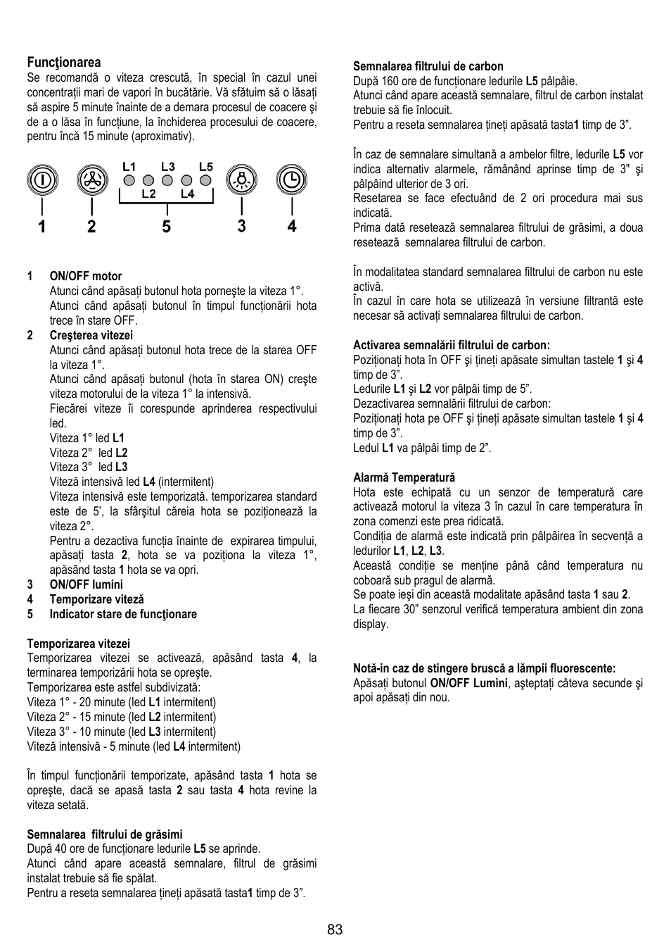 ELICA MOON User Manual | Page 83 / 128