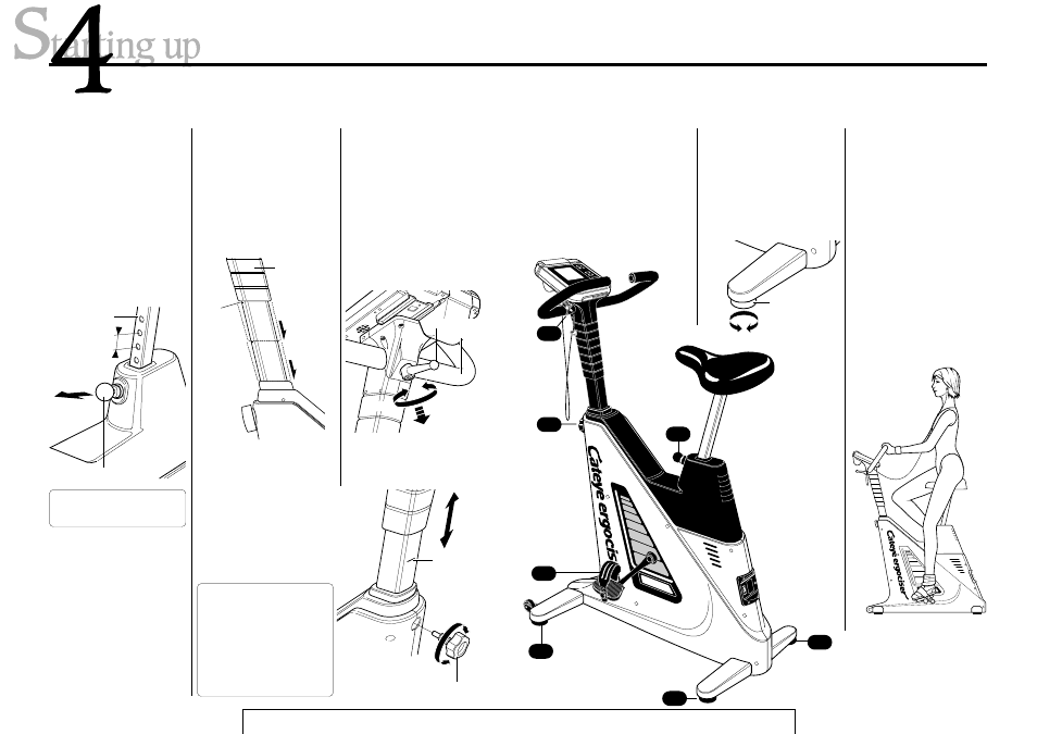 How to adjust each part, On of f | CatEye MODEL EC-1600 User Manual | Page 10 / 32