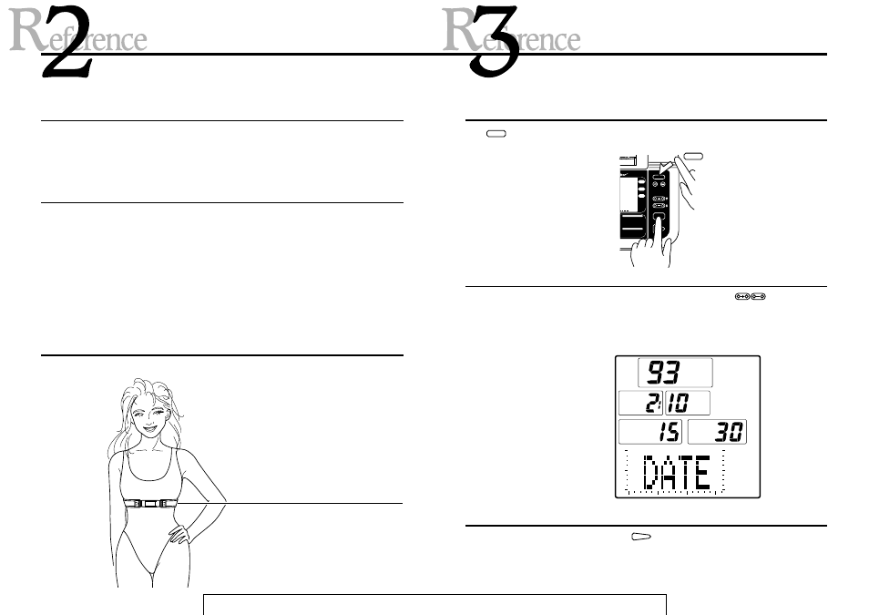 Using chestbelt heart rate sensor, Setting the date | CatEye MODEL EC-1600 User Manual | Page 28 / 32