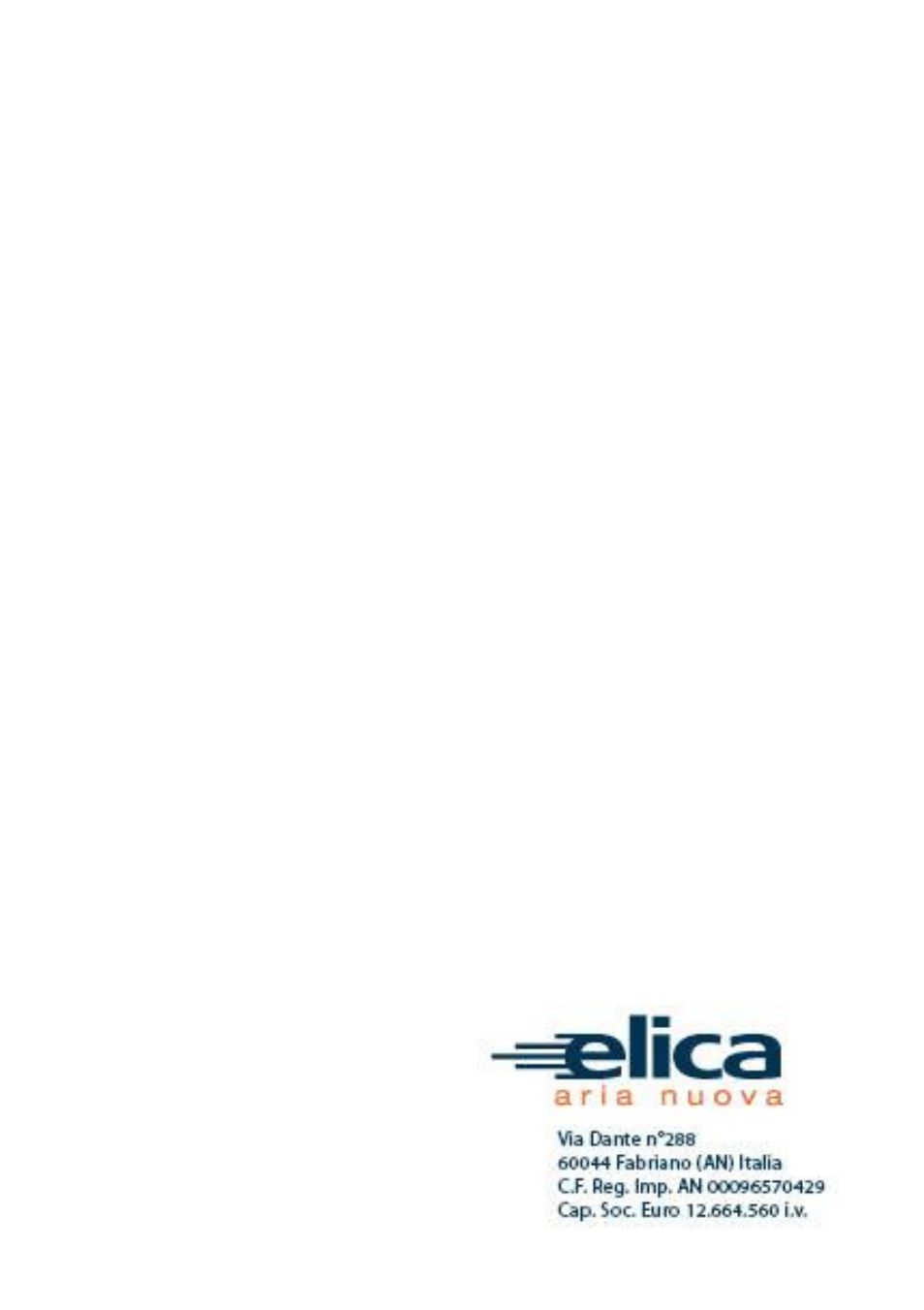 ELICA SEAGULL User Manual | Page 44 / 44