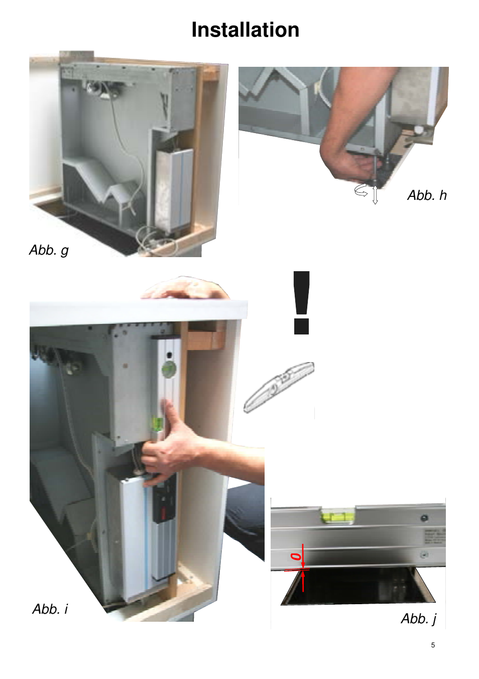 Installation | ELICA SEAGULL User Manual | Page 5 / 44