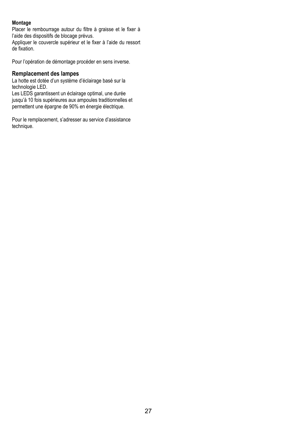 ELICA SPACE User Manual | Page 27 / 136