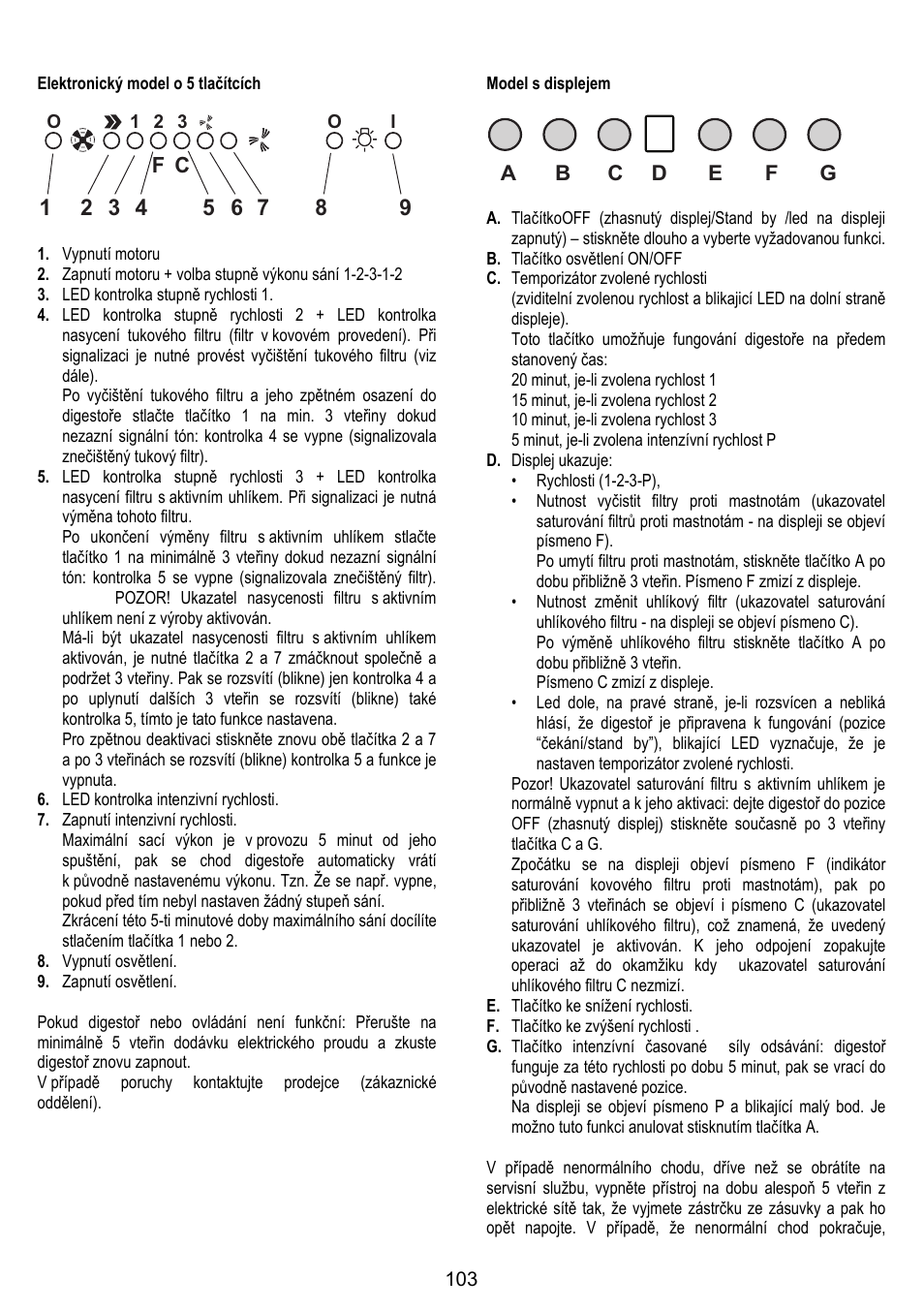 ELICA STENAR User Manual | Page 103 / 132