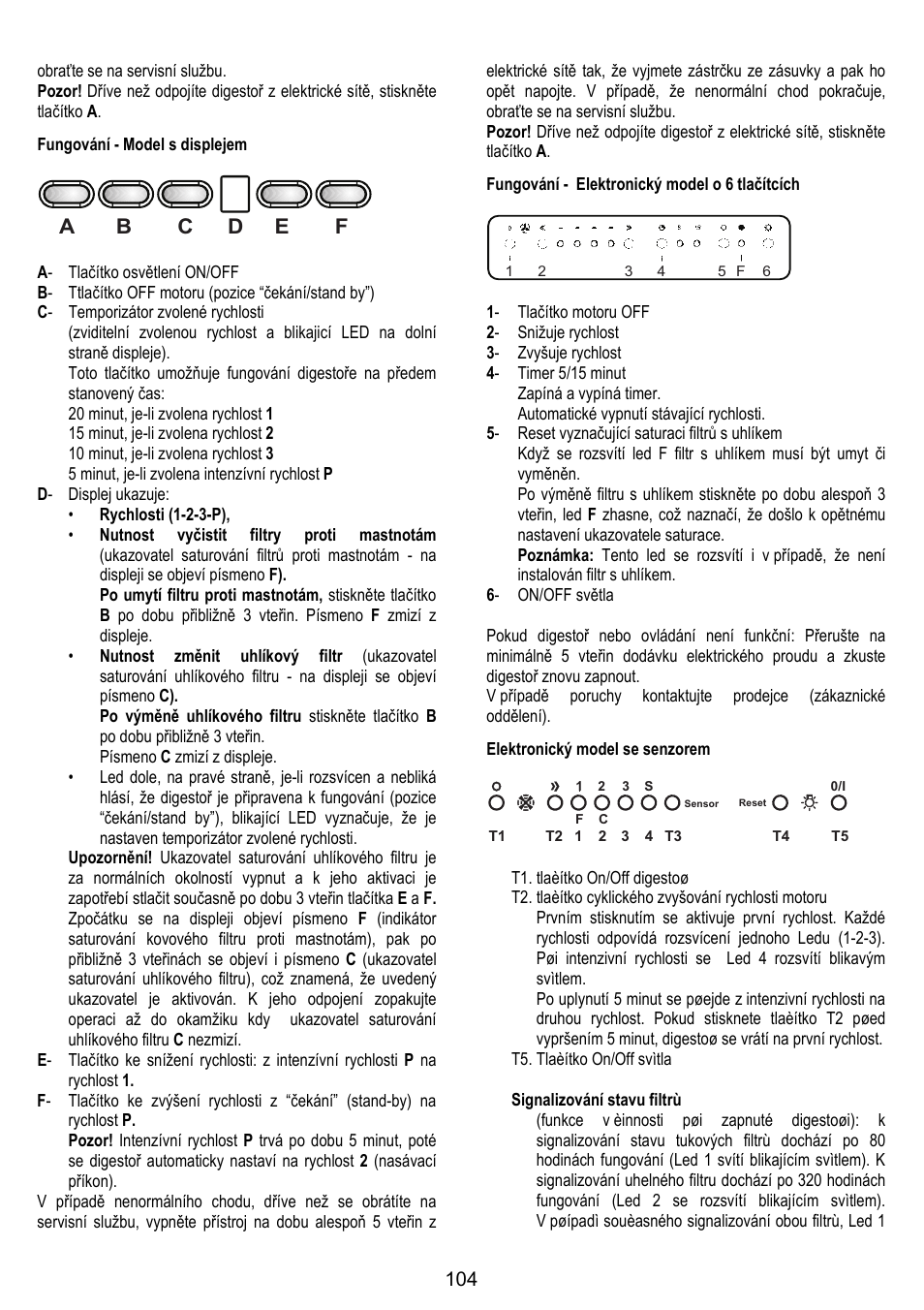 ELICA STENAR User Manual | Page 104 / 132