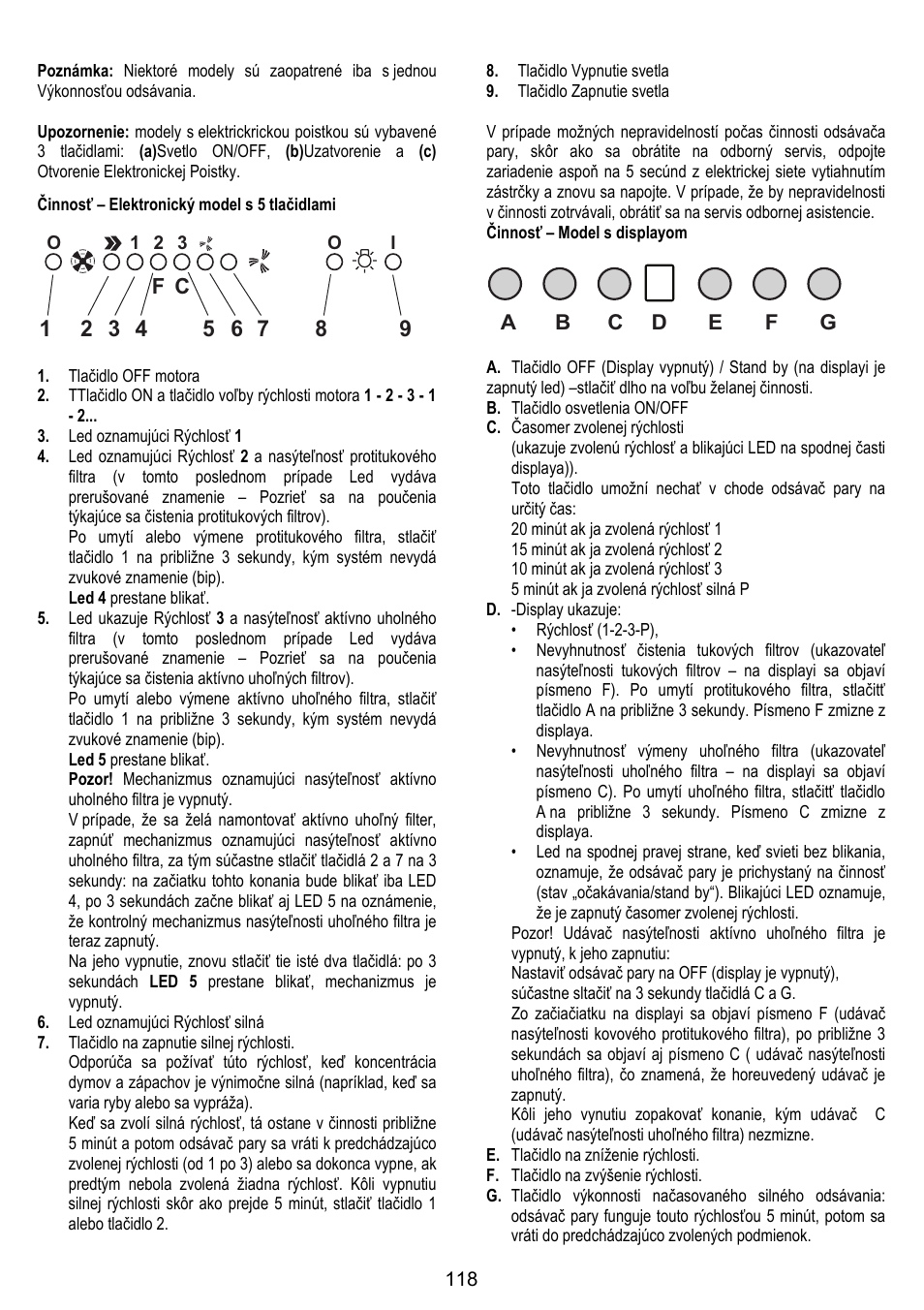 ELICA STENAR User Manual | Page 118 / 132