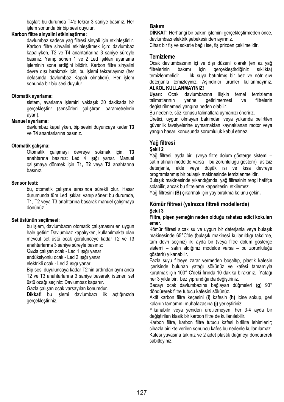 ELICA STENAR User Manual | Page 127 / 132