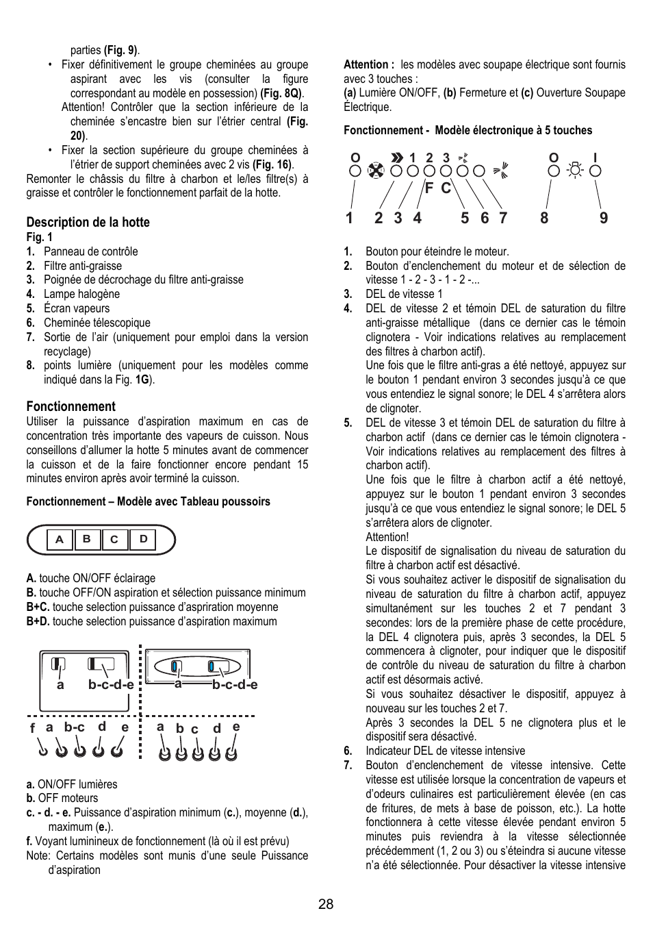 ELICA STENAR User Manual | Page 28 / 132