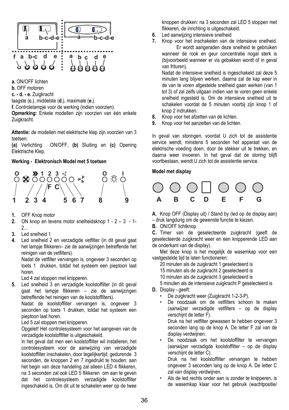 ELICA STENAR User Manual | Page 36 / 132