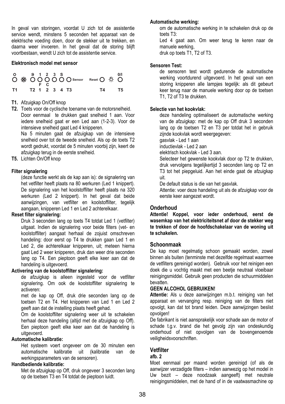 ELICA STENAR User Manual | Page 38 / 132