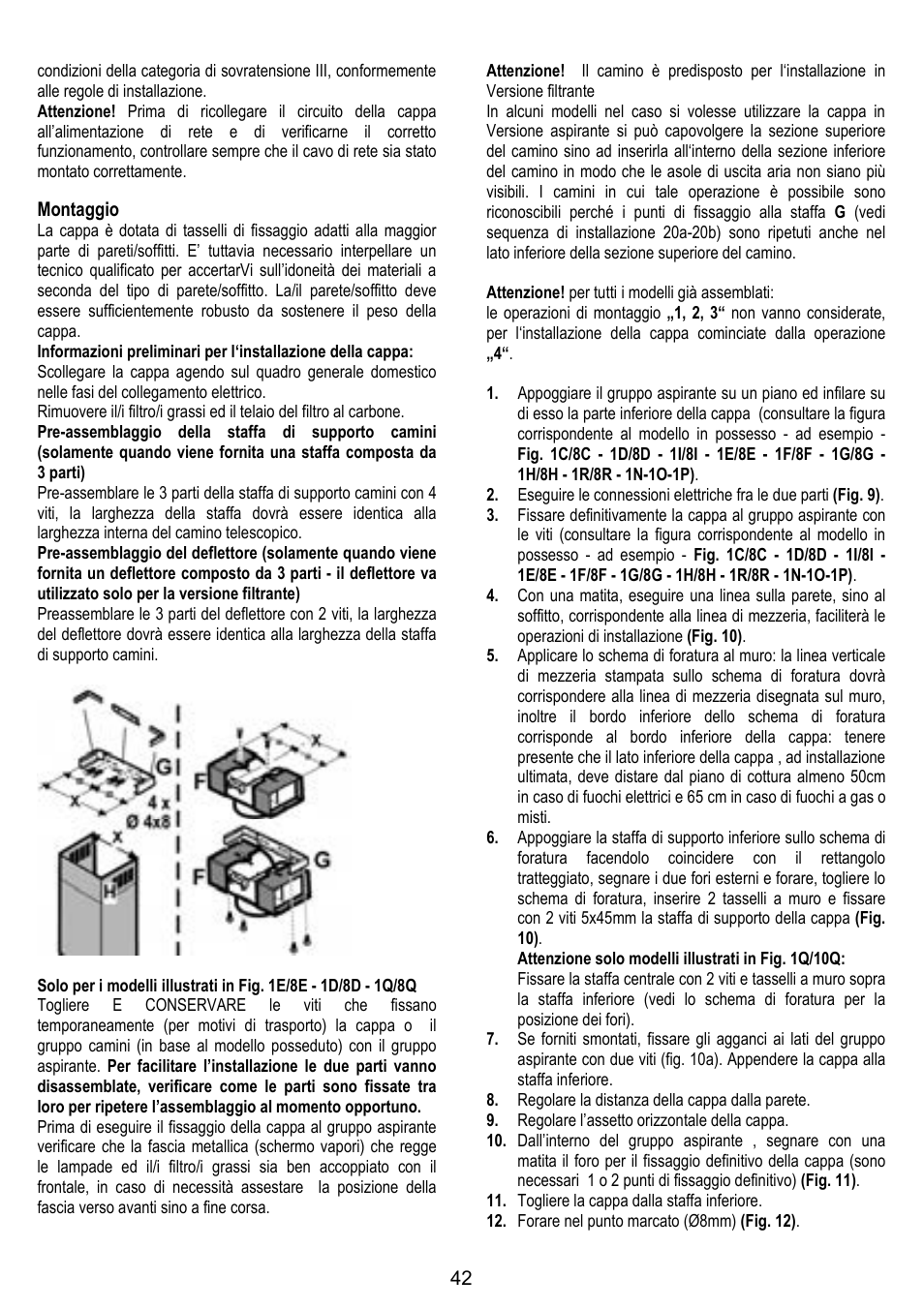 ELICA STENAR User Manual | Page 42 / 132