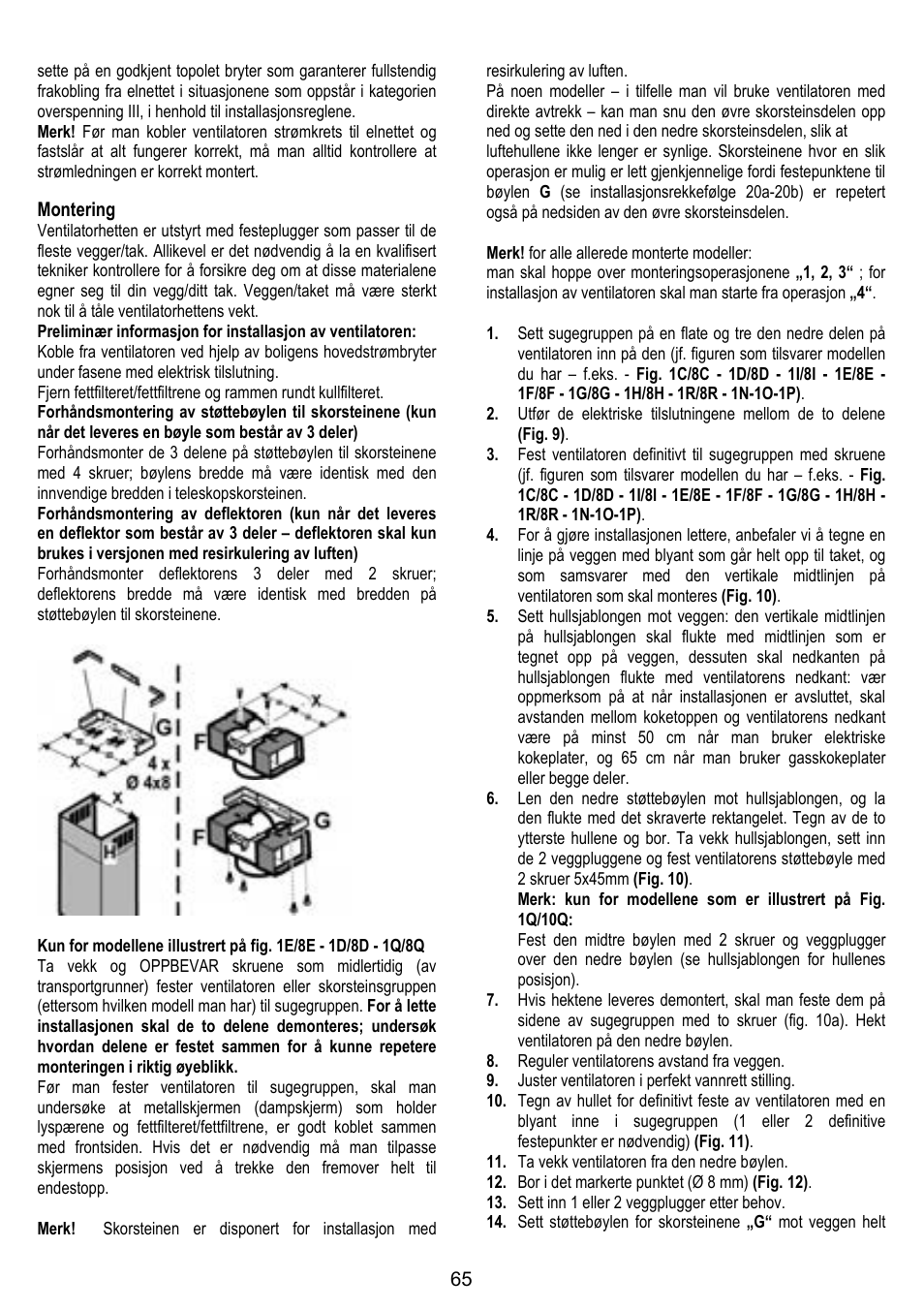 ELICA STENAR User Manual | Page 65 / 132